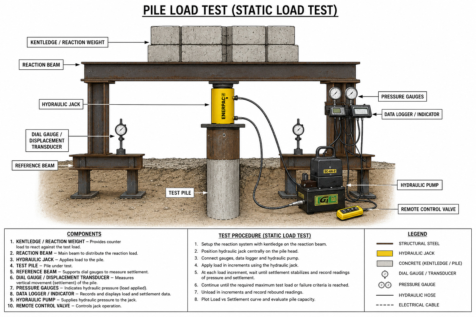 PILE TEST DIAGRAM