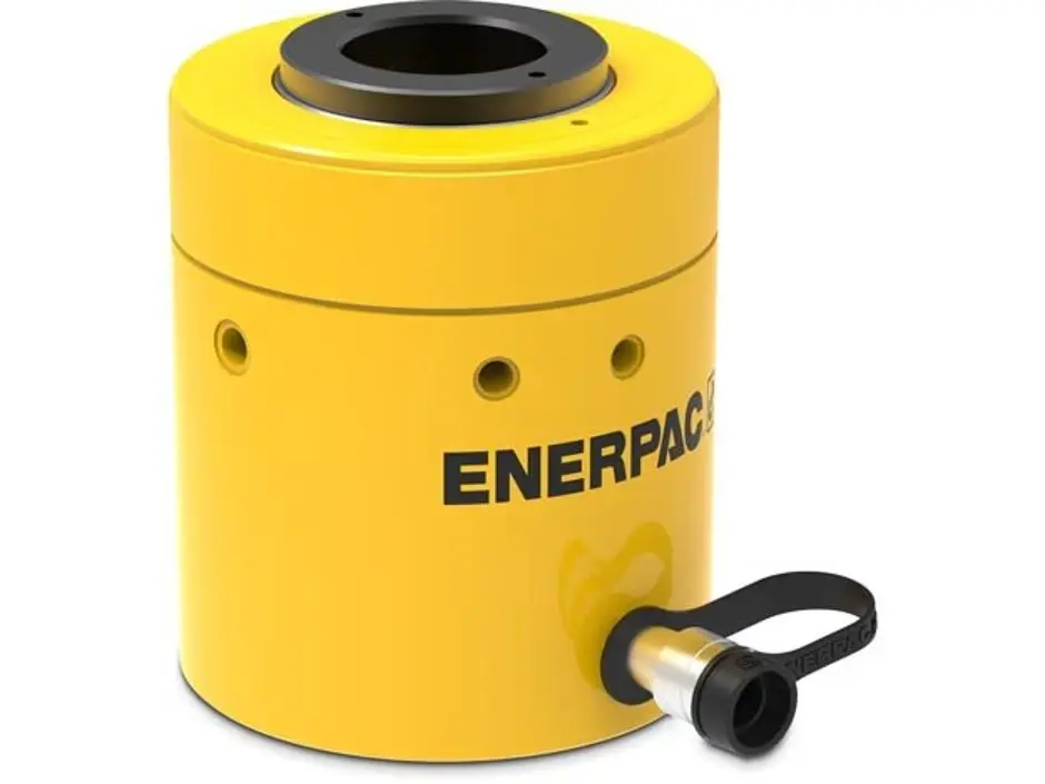 Rch1003, 103.1 ton capacity, 3.00 in stroke, single acting, hollow plunger hydraulic cylinder
